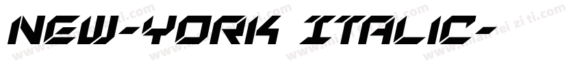 New-York Italic字体转换